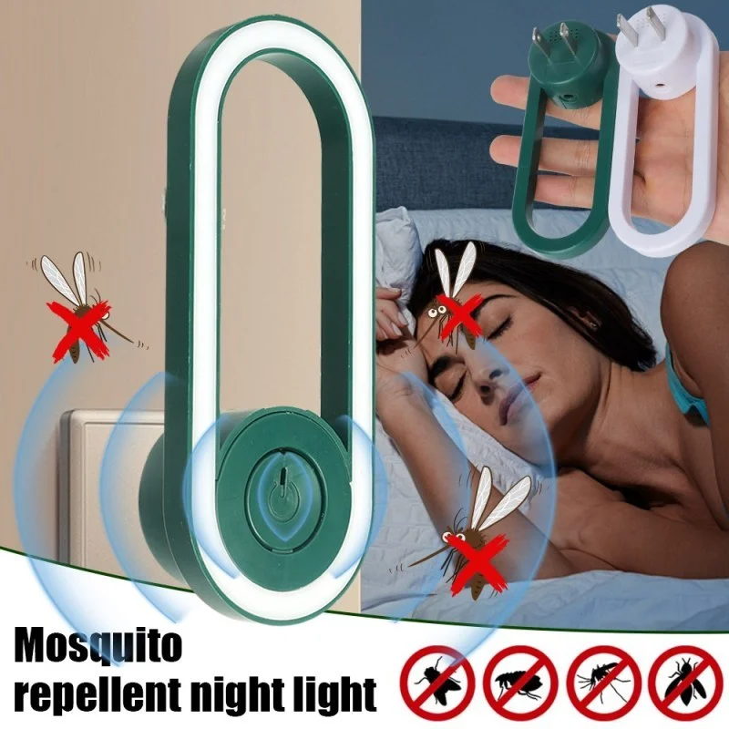 Ultrasonic Mosquito Repellent with Night Light | Electronic Mosquito & Insect Pest Control Plug-In