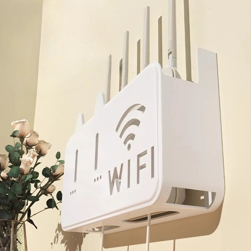 Smart Self Adhesive WiFi Router & Anu Cover Box – No Drill, Dustproof, 5 Years Warranty -000758