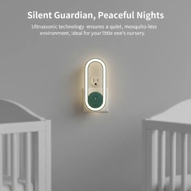 Ultrasonic Mosquito Killer Electronic Mosquito Repellent with Nightlight