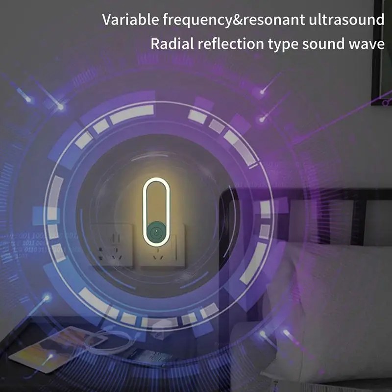 Ultrasonic Mosquito Killer Electronic Mosquito Repellent with Nightlight