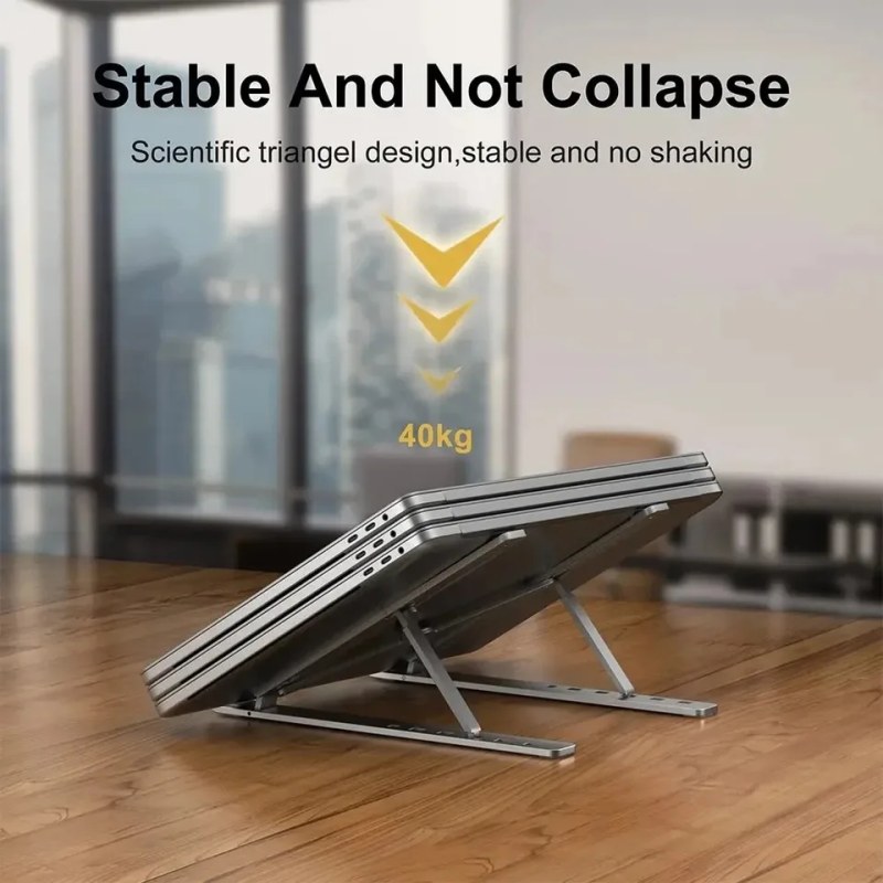  Aluminum Alloy Adjustable Portable Folding Notebook Stand Foldable Laptop Stand