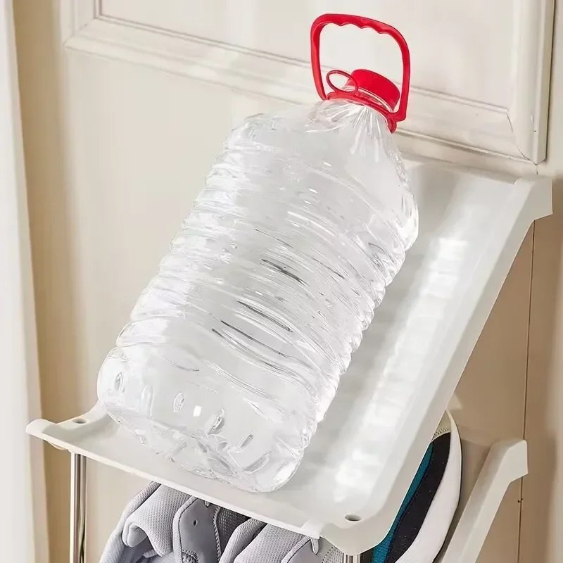  5 Layer Vertical Shoe Rack Space Saving Cabinet With Strong Load Bearing Stainless Steel Stand