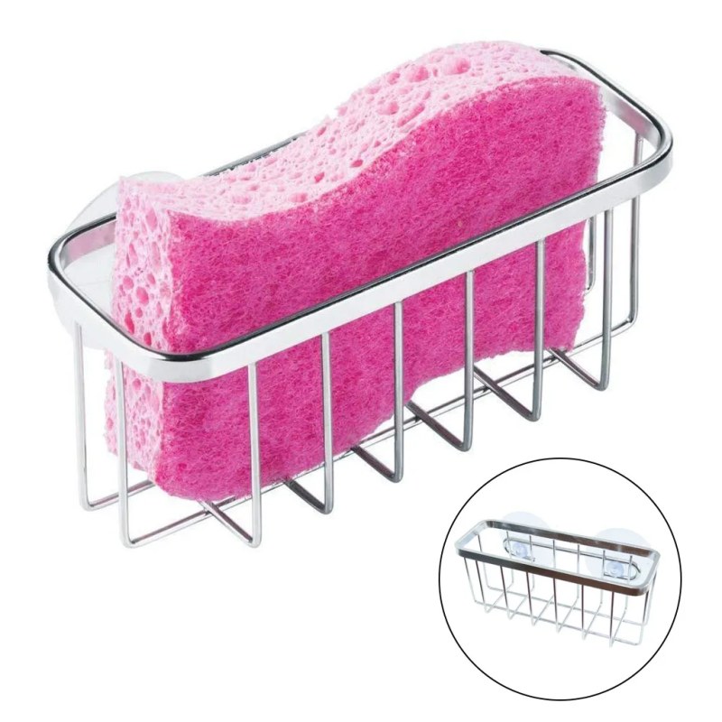 Stainless Steel Sink Sponges Kitchen Storage Organizer