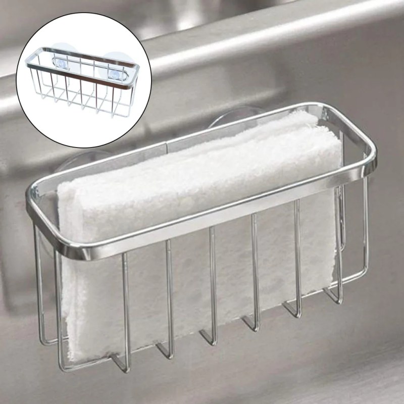 Stainless Steel Sink Sponges Kitchen Storage Organizer