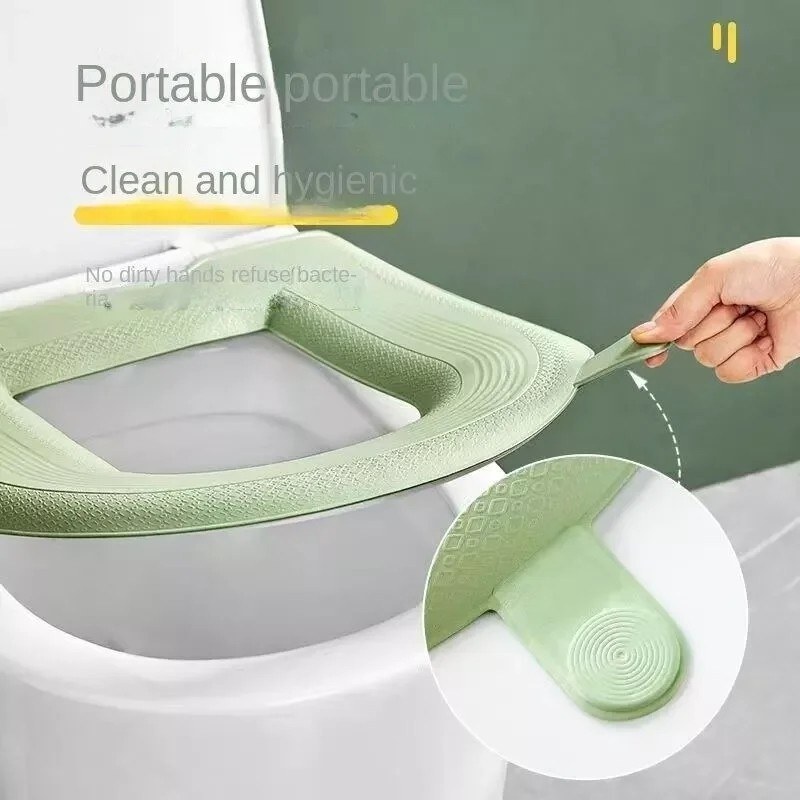 Waterproof Luxary Toilet Seat Cover – Soft, Washable & Warm Winter Toilet Cushion-000929